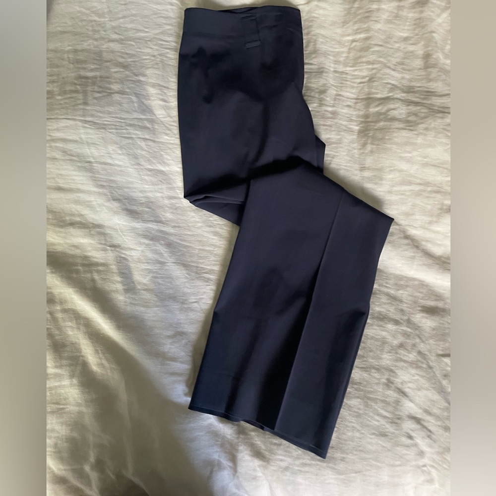 Etcetera Dress Pants Size 2 Womens Front Seam Navy Blue